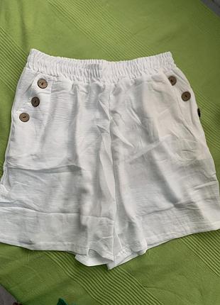 Легенькі білі шорти , l-xl