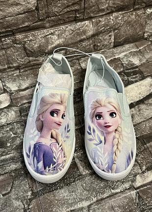 Нові кеди h&m frozen 34p 22 см балетки мокасини змінне взуття