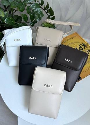 Стильна міні сумочка zara під телефон   ціна 799 грн   матеріал- еко шкіра   розміри: 17,5 *11,5*4,5 см