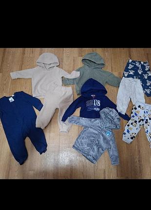 Комплект одягу для хлопчика 80 розмір утеплений, зима h&m, sinsay
