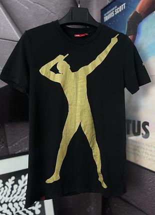 Футболка чоловіча puma usain bolt в чорному кольорі