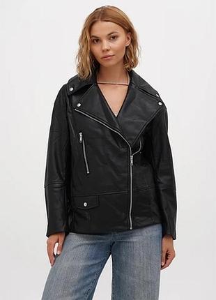Шкірянка кожанка косуха подовжена h&m