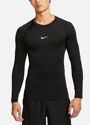 Nike pro мужской компрессионный рашгард футболка для тренировок