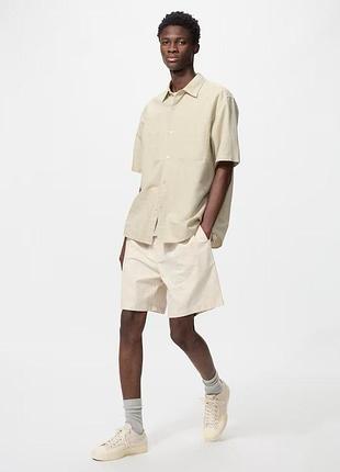 Легкие шорты uniqlo, хлопок+лён