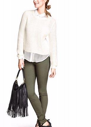 Корректирующие треггинсы слимы хаки sandwich slim fit.