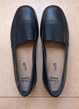 Туфлі  лофери clarks ✅39/40 з натуральної шкіри 💯туфли кожаные  лоферы женские комфортная обувь