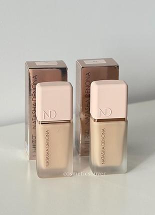 Natasha denona hy-glam foundation n1 n2 стійка зволожуюча тональна основа тоналка тональний крем