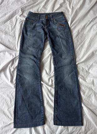 Жіночі вінтажні джинси dolce&gabanna bootcut flared jeans кльошного прямого крою на середній низькій посадці