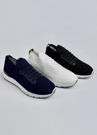 Кросівки чоловічі brunello cucinelli lightweight knit sneaker текстильні