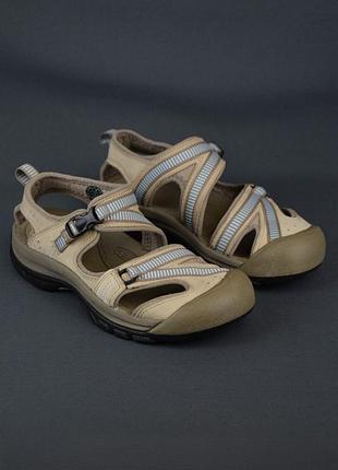 Keen leather sport hiking сандалі босоніжки жіночі шкіряні трекінгові туристичні бежеві взуття літнє оригінал 36 р/23.5 см newport venice