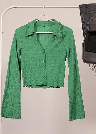 Короткий фактурний топ monki