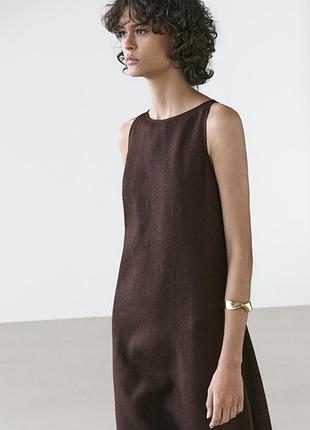 Сукня massimo dutti 100% льон 3