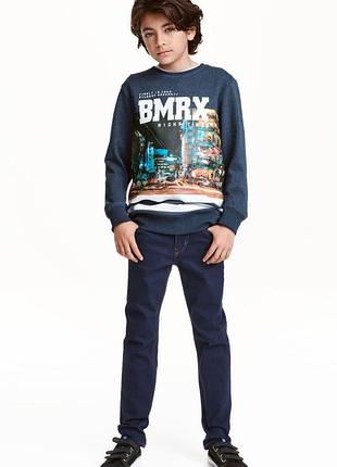 Джинси для хлопчика h&m, сині, бавовна, розмір 158
