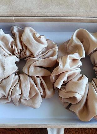 Silk opivnich шелковая резинка для волос из натурального шелка набор 2 шт в подарочной упаковке
