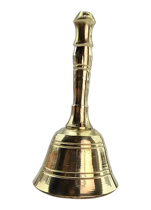 Колокольчик с ручкой латунный (d-5 см, h-10,5 см)