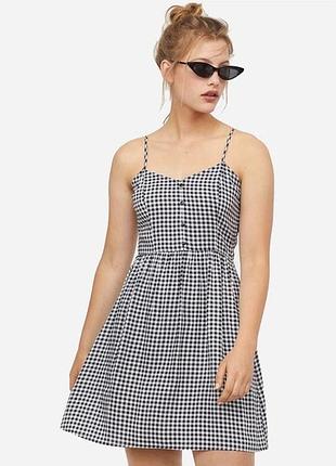Сарафан в клітинку, картатий h&m