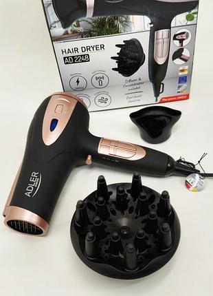 Фен с режимом ионизации adler ad 2248 2200вт, хороший электрический фен для волос от сети lp-48