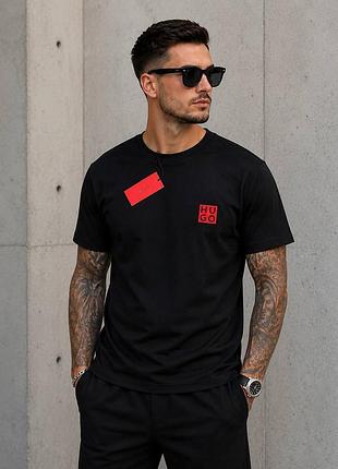 Чоловіча чорна футболки hugo boss 👇🏻  розміри s-xxl 100 % котон