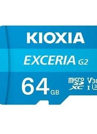 Карта пам'яті kioxia exceria g2 microsdxc 64gb (u3, v30) оригінал