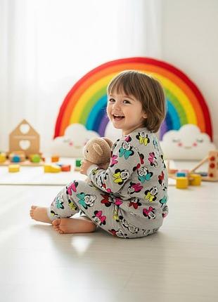 Піжама дитяча двунитка без начосу на 3-7 років