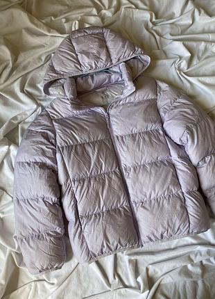 Пуховик uniqlo 150cm. 10-12лет