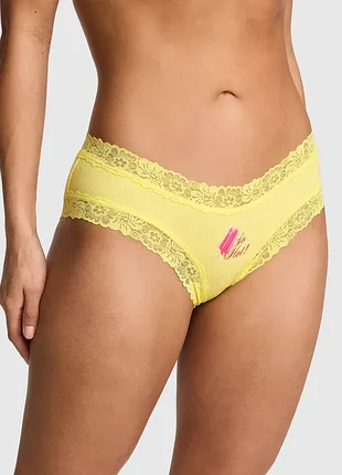 Хлопковые трусики в рубчик victoria’s secret оригинал трусы сикрет в рубчик