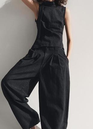 Широкі жіночі джинси zara