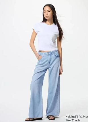 Джинси моделі drapey wide flare, uniqlo, оригінал