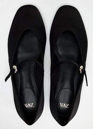 Балетки, капці з вілюру, zara, 39