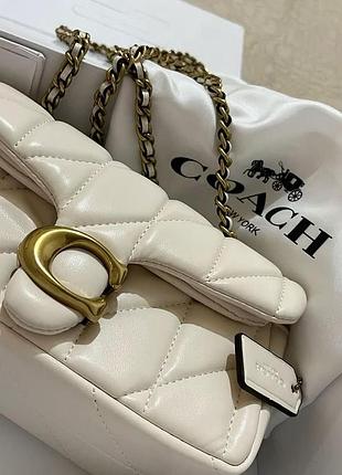 Сумка coach біла