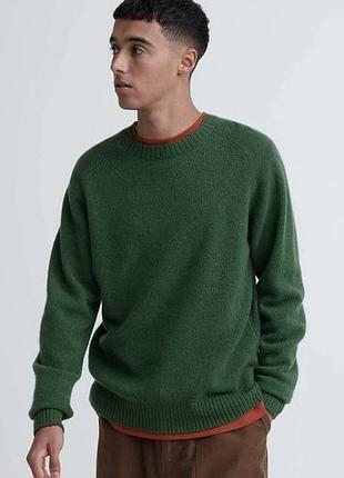 Светр чоловічий uniqlo вовняний теплий джемпер m