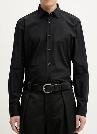 Черная мужская рубашка h&amp;m