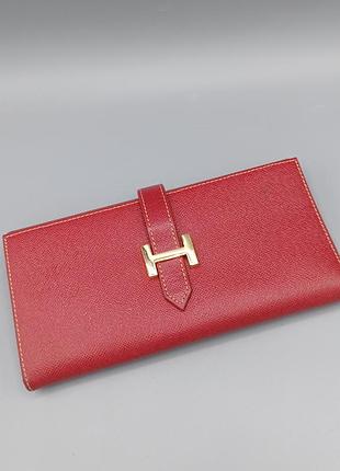 Красный кошелек hermes без кода