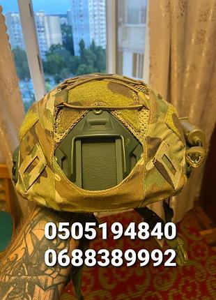 Балістичний бронешолом fast nij iiia, 
плитоноска m-tac cuirass elite у камуфляжі  multicam