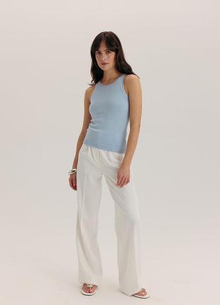 Фірмовий вʼязаний топ бренд zara розмір с в блакитному кольорі