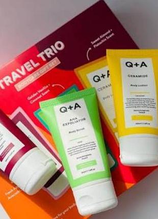 Q+a travel trio набор для тела