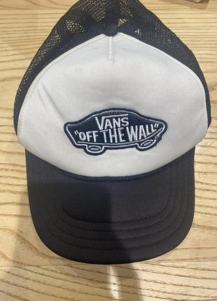 Vans vintage cap one size кепка ванс чорна біла