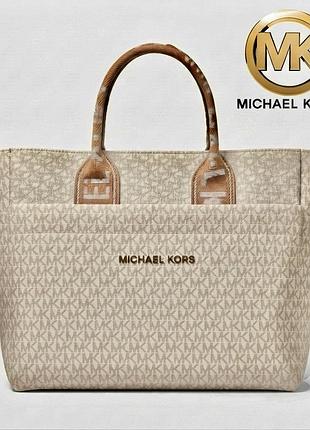 Сумка- тоут мишель корс michael kors logo tote bag.