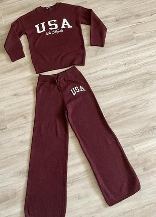 Костюм вʼязаний акриловий new look 12-13 років