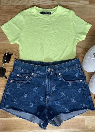 Джинсовые шорты h&amp;m love