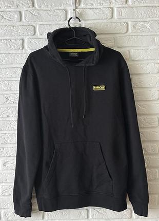 Худи barbour international черное, размер m