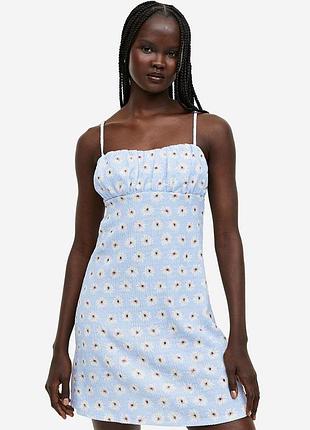 Короткое платье с цветочным принтом h&amp;m