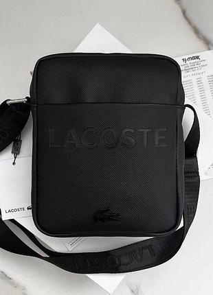 Чоловіча сумка lacoste чорна