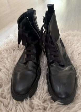 Чоловічі чоботи, у стилі dr martins, zara, 45 розмір