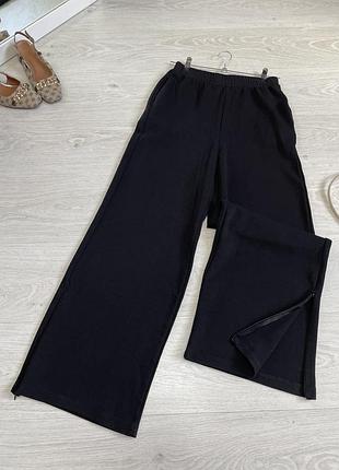 Широкі штани zara на еластичному поясі