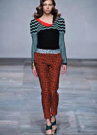 Michael van der ham 2012 missoni светр з хвильовим в'язанням з мохеру та кашеміру runway,