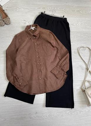 Лляна сорочка h&m