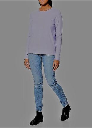 Лонгслив street one сиреневый базовый 100% хлопок, р. 40 (m/l)