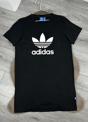 Жіноча оригінальна бавовняна сукня-футболка adidas