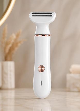 Эпипилятор hair clipper and xl-1961 / женский аккумуляторный эпилятор со сменными насадками